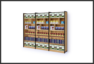 新零售钢木货架-吉秀尔